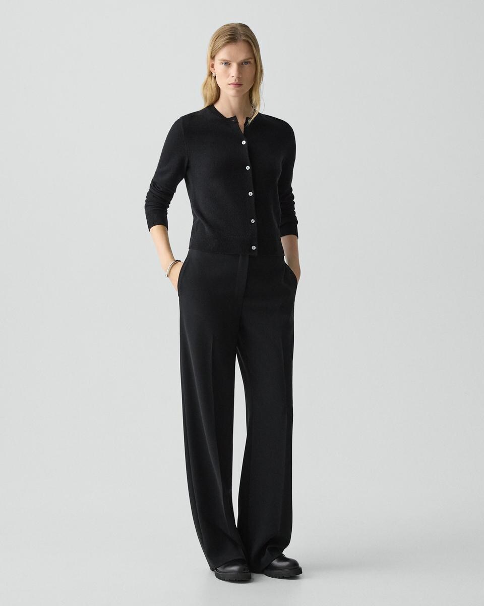 Crewneck Cardigan in Cashmere