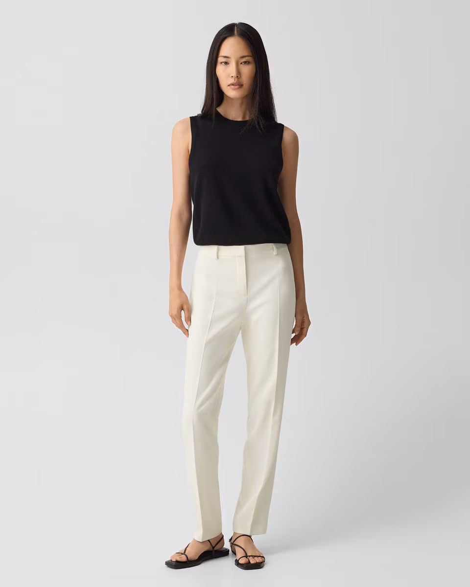 Treeca Full Length Pant in Admiral Crepe