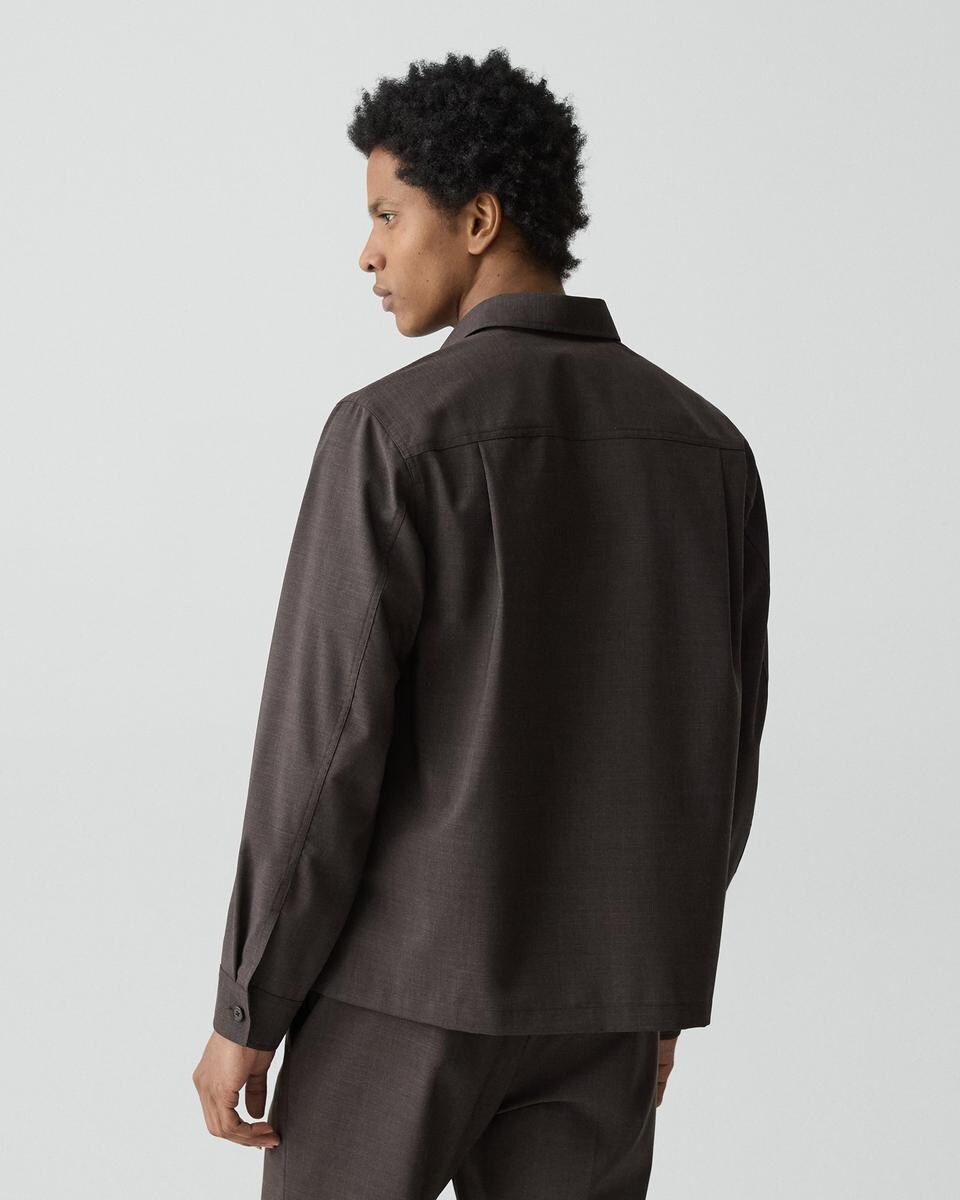Utility Overshirt in Motion Wool