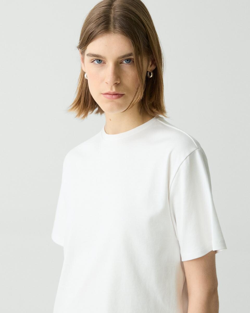 Boxy Tee in Cotton Jersey
