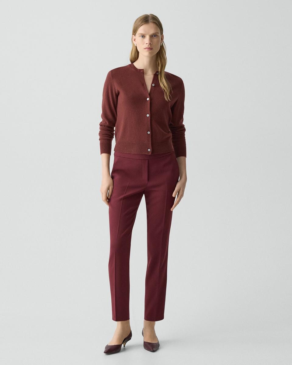 Crewneck Cardigan in Cashmere