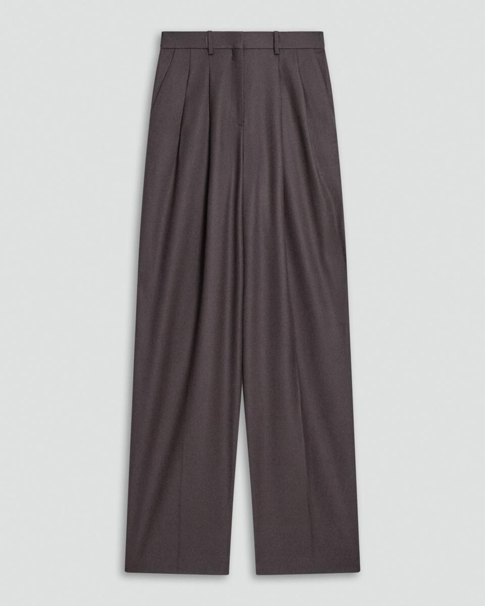 Double Pleat Pant, 29’’ in Sleek Flannel