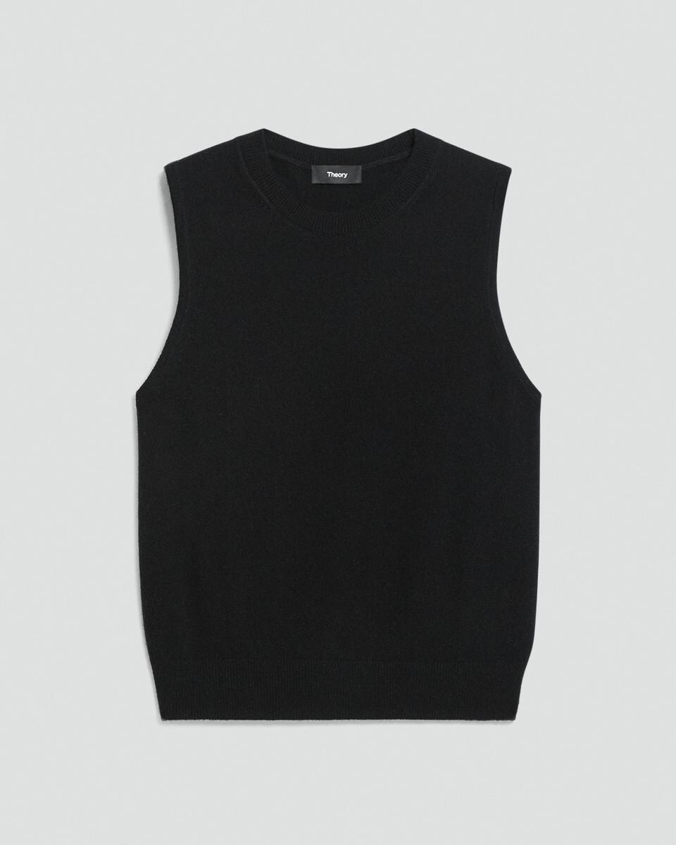 Crewneck Shell Top in Cashmere