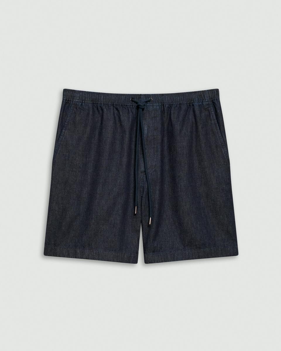 Drawstring Pull-On Short in Summer Denim
