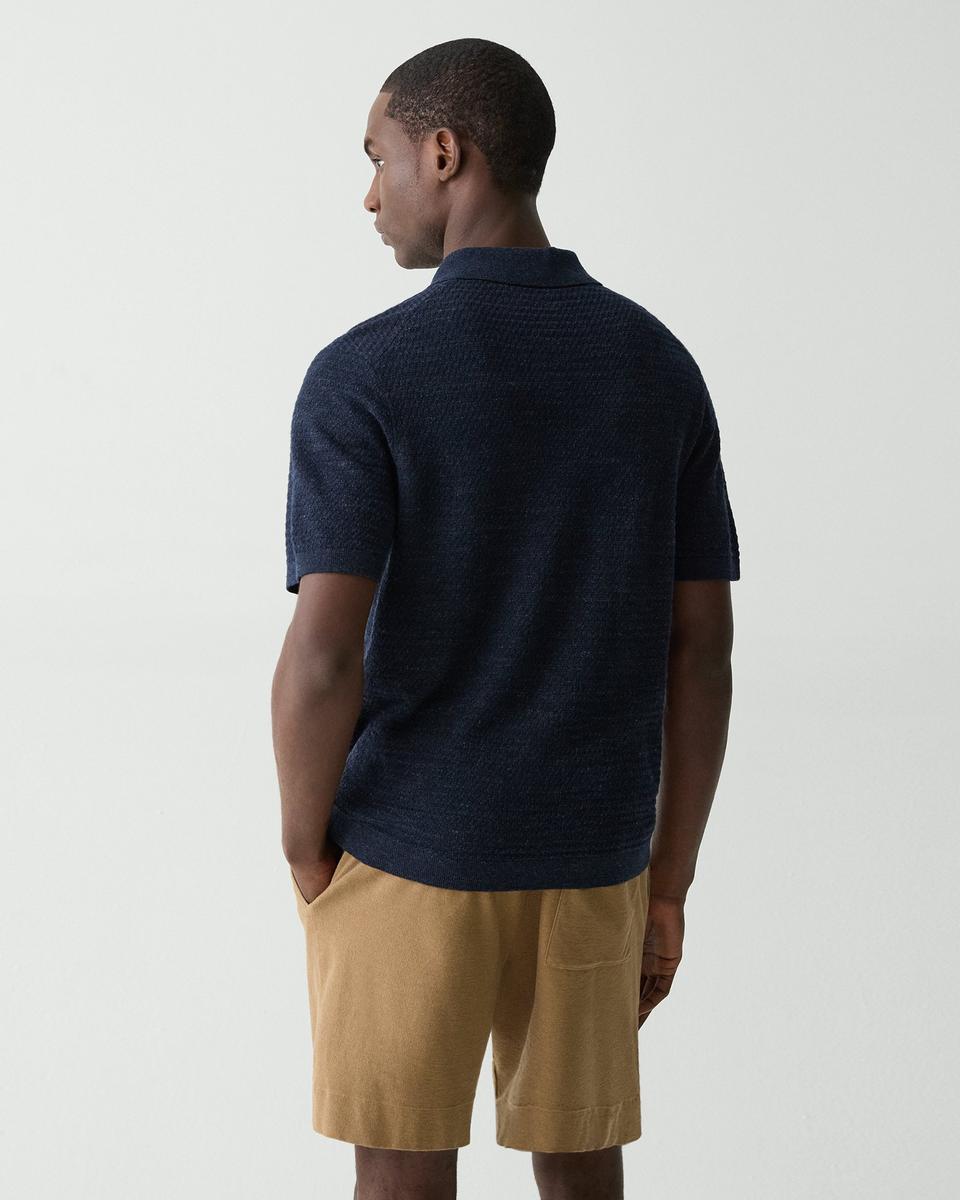 Brenan Polo Shirt in Pacific Linen