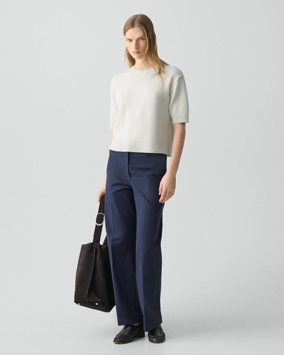 Cropped Tee in Cashmere