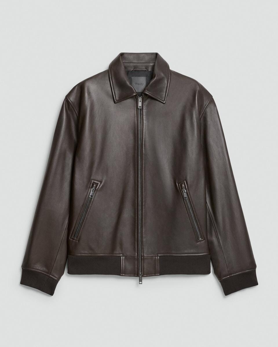 Wyatt Zip Jacket in Leather