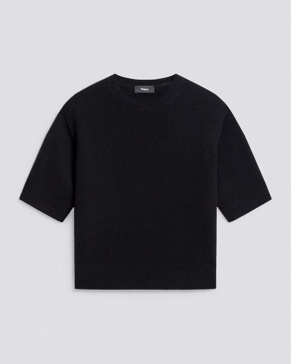 Cropped Tee in Cashmere