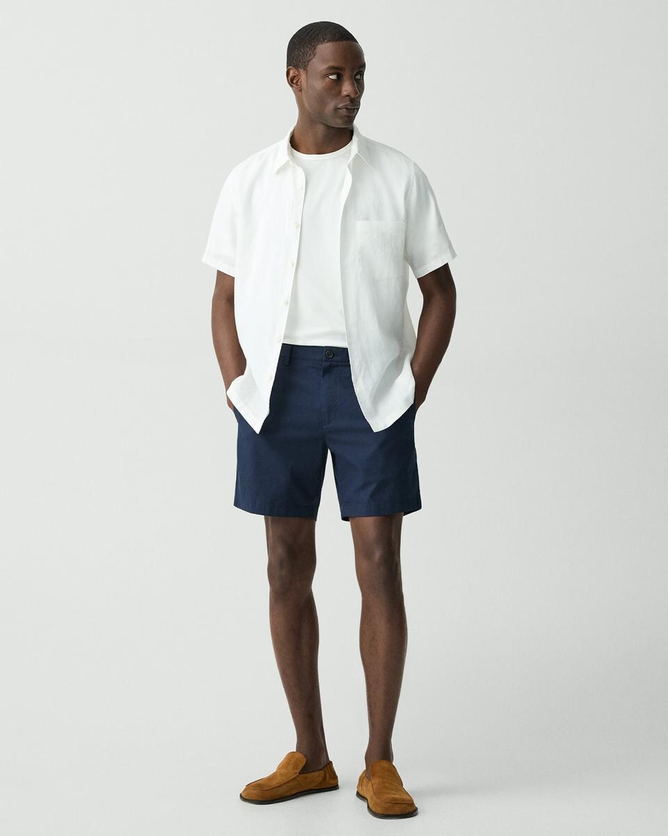 Zaine Short in Stretch Cotton