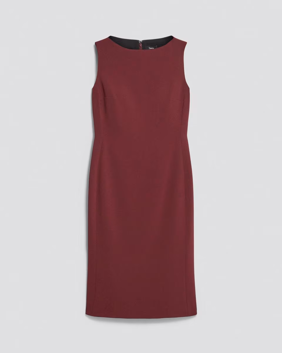 Flared Dress in Admiral Crepe