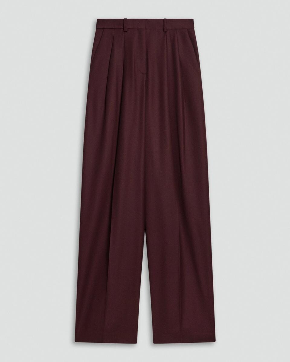 Double Pleat Pant, 33'' in Sleek Flannel