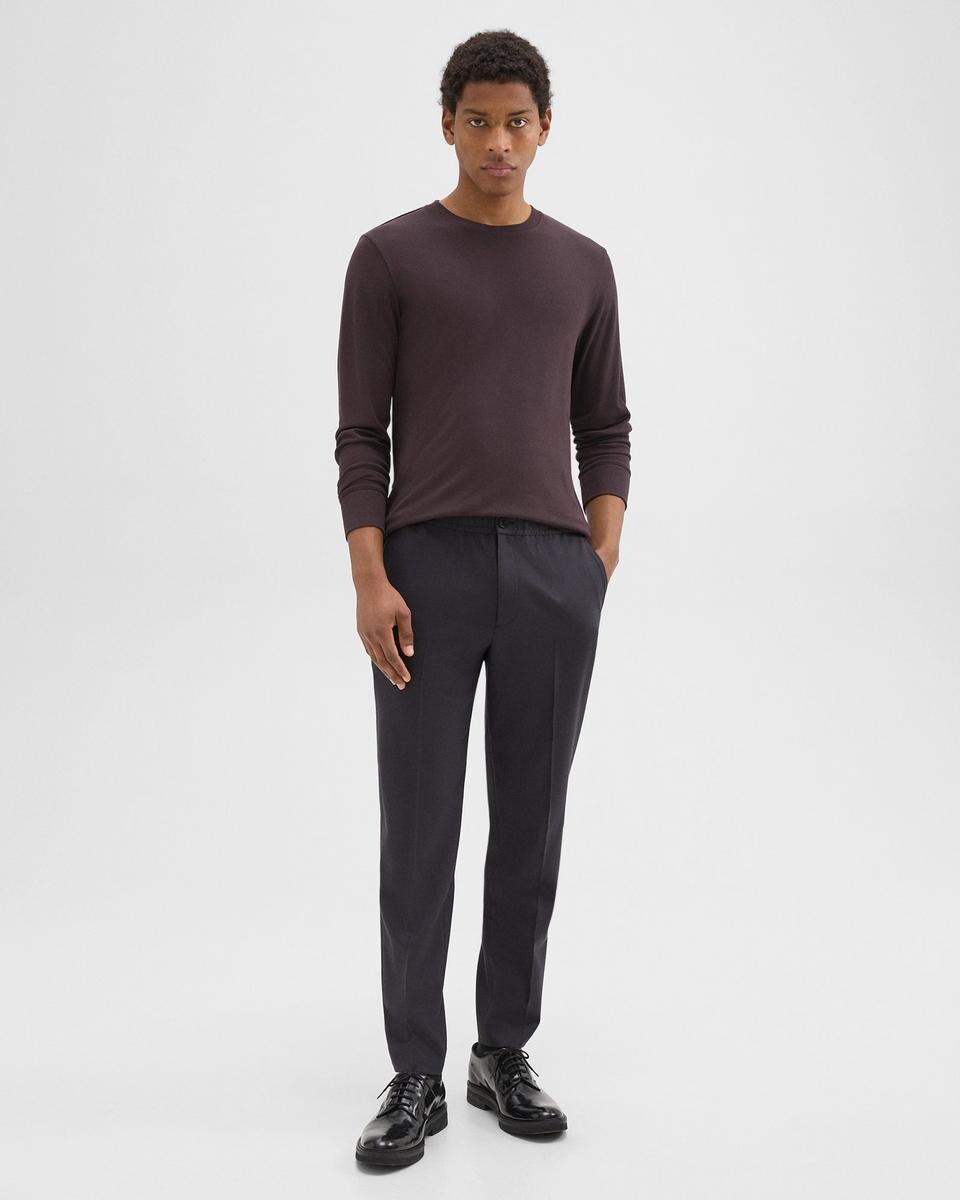 Larin Drawstring Pant in Stretch Flannel