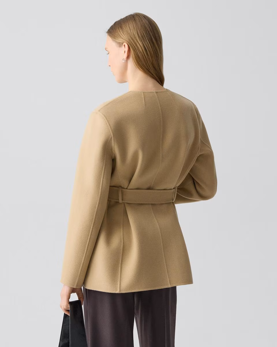 Cardigan Jacket in Double-Face Wool-Cashmere