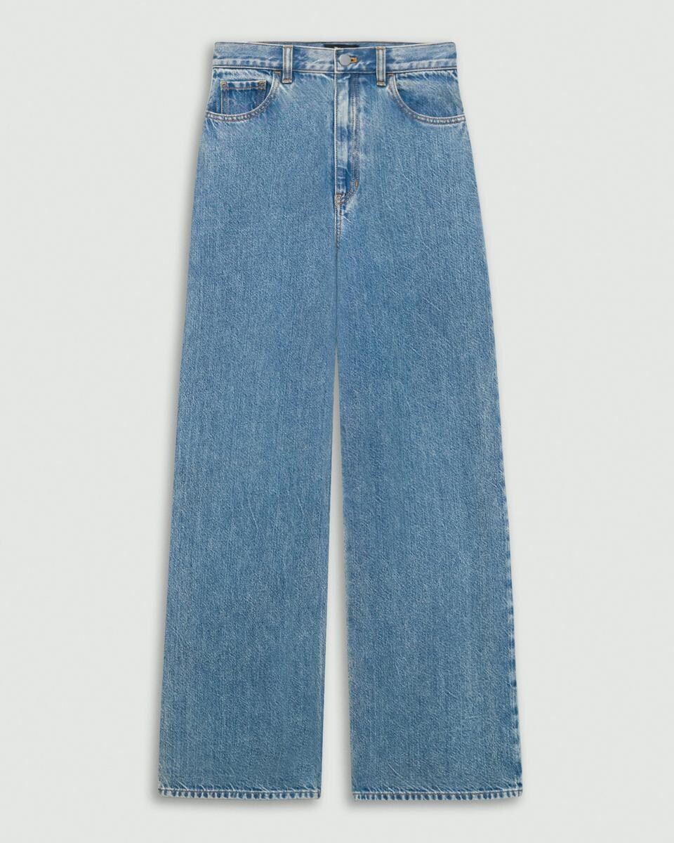 High-Waisted Wide-Leg Pant in Relaxed Denim