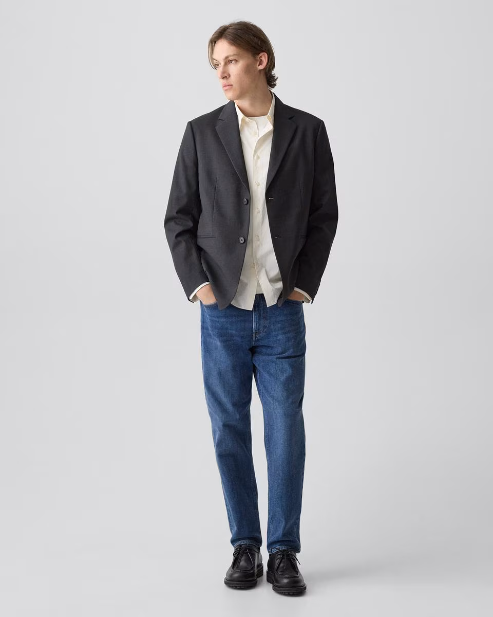 Relaxed Blazer in Stretch Wool