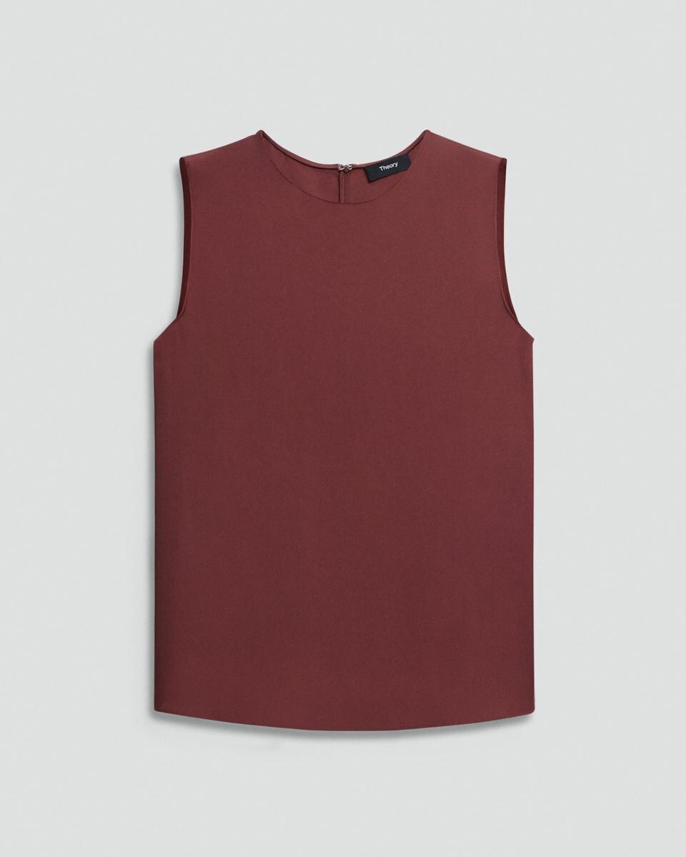 Shell Top in Silk Georgette