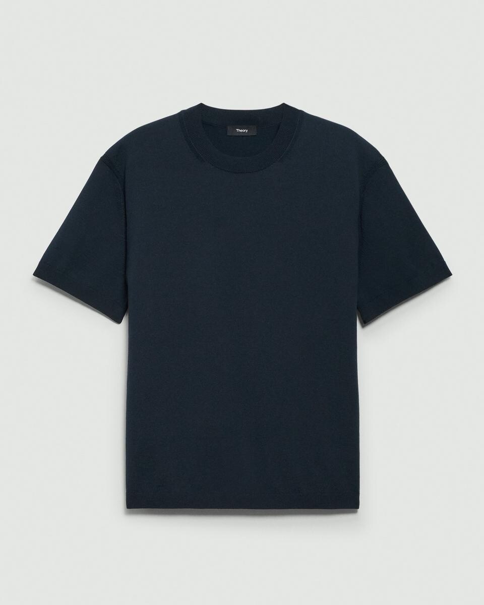 Relaxed Crewneck Tee in Cotton Light Twist