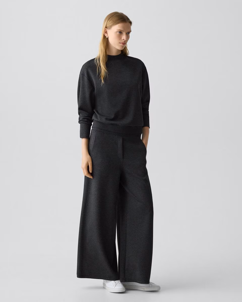 A-Line Pull-On Pant in Double Knit Jersey