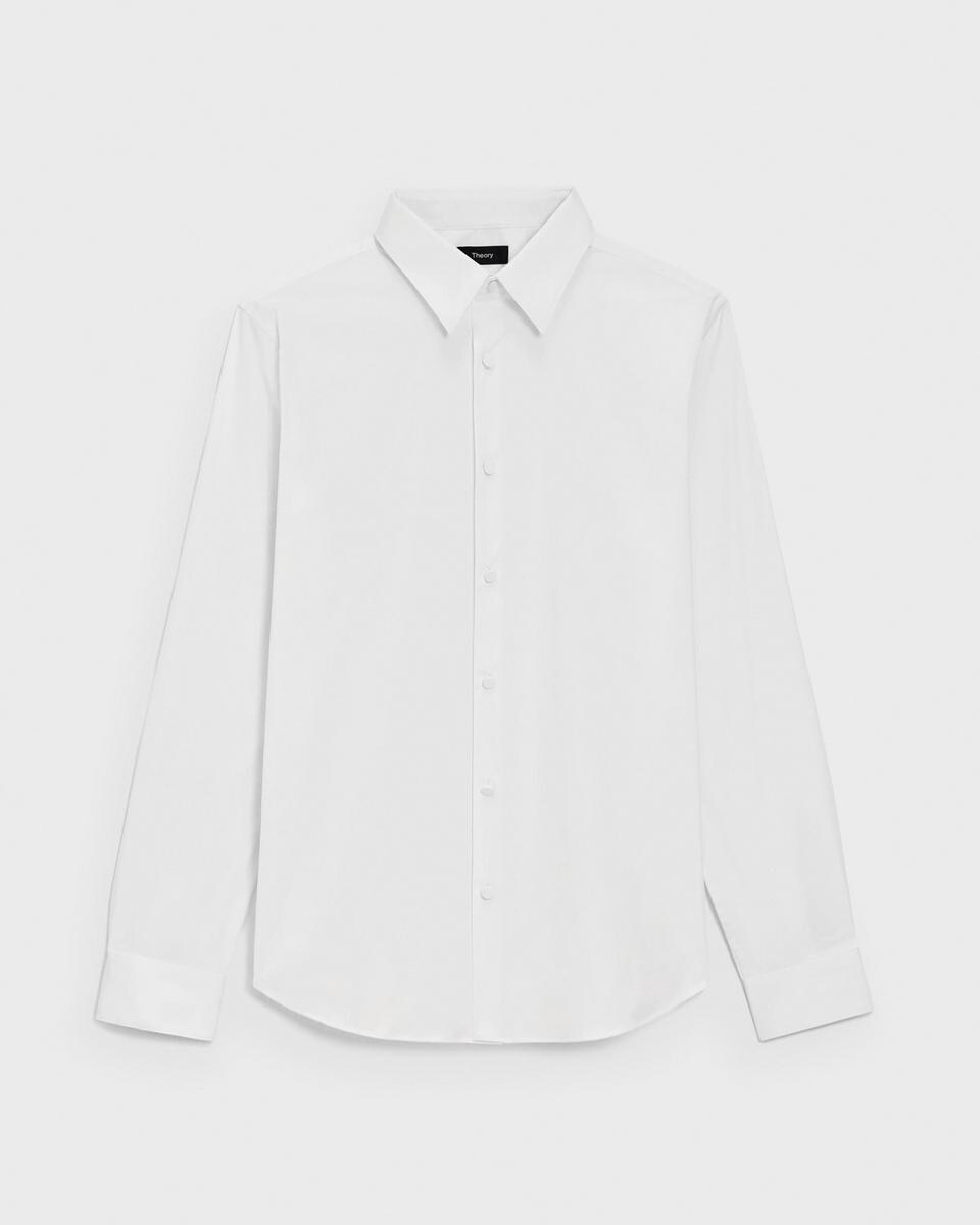Sylvain Tuxedo Shirt in Stretch Cotton-Blend