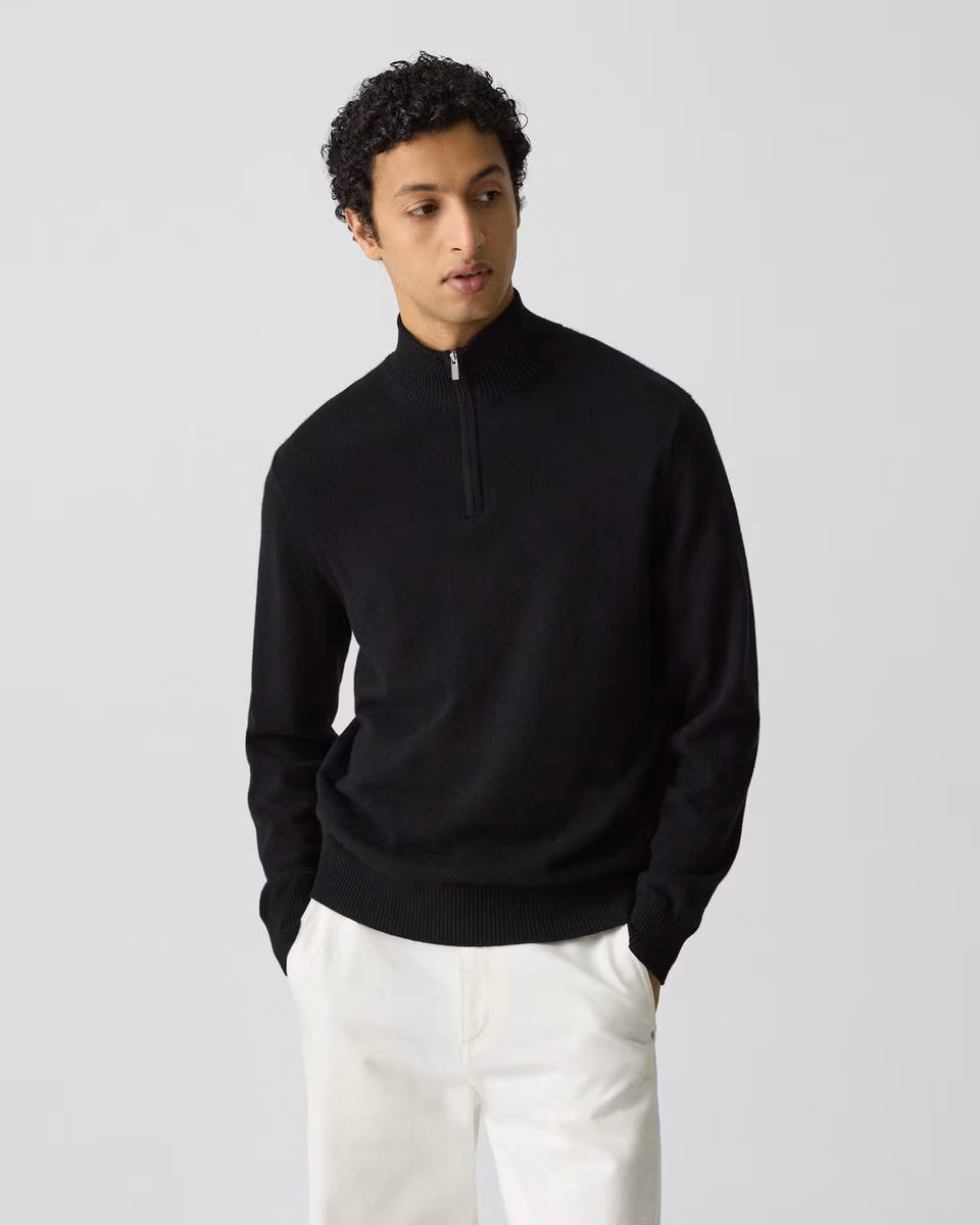 Hilles Quarter-Zip Sweater in Cashmere