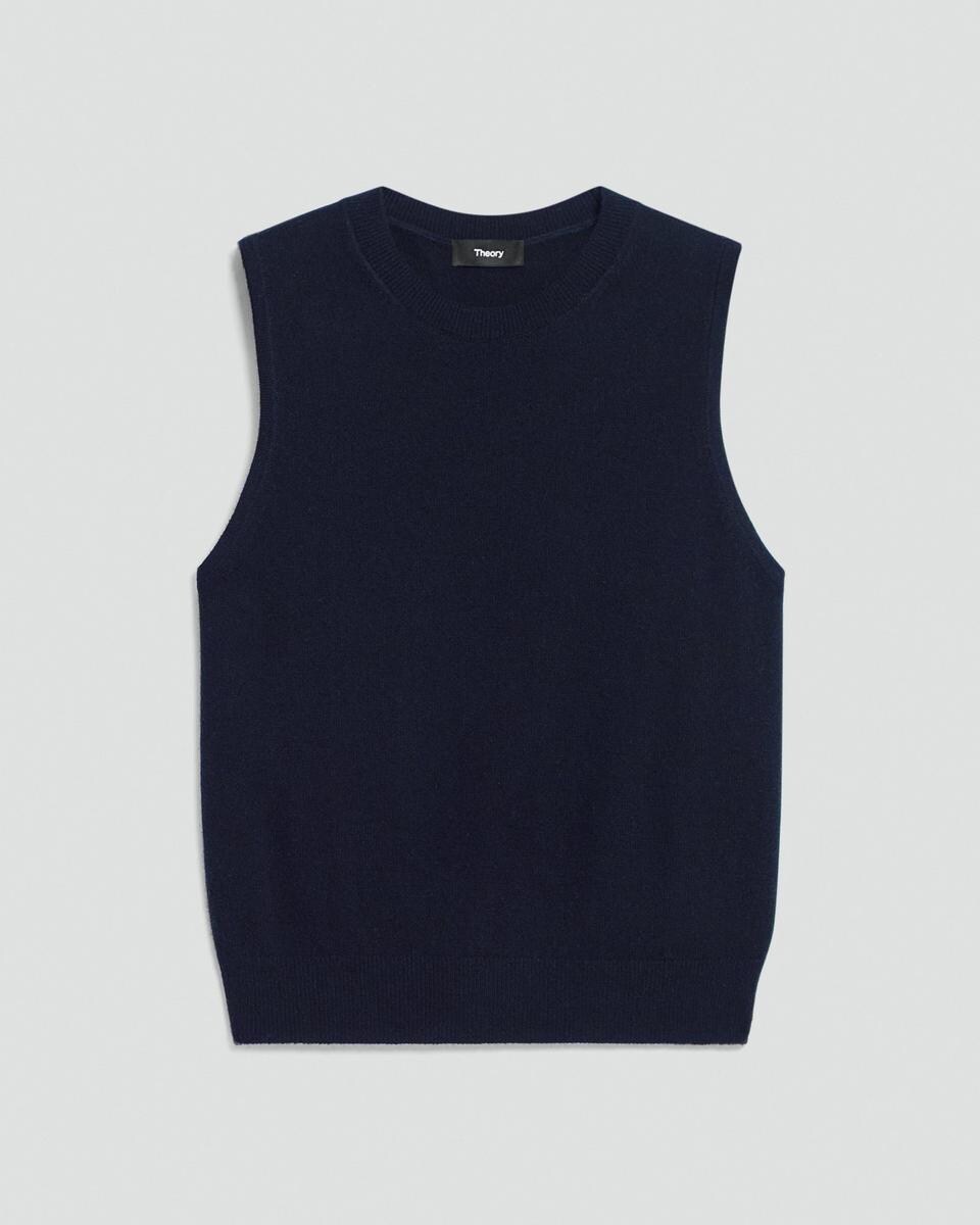 Crewneck Shell Top in Cashmere
