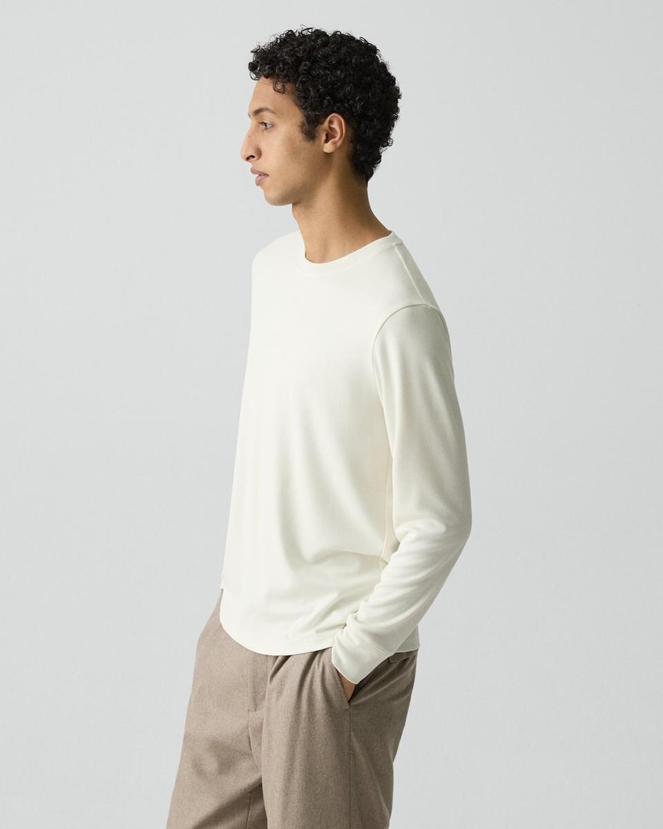 Essential Long-Sleeve Tee in Anemone Modal Jersey