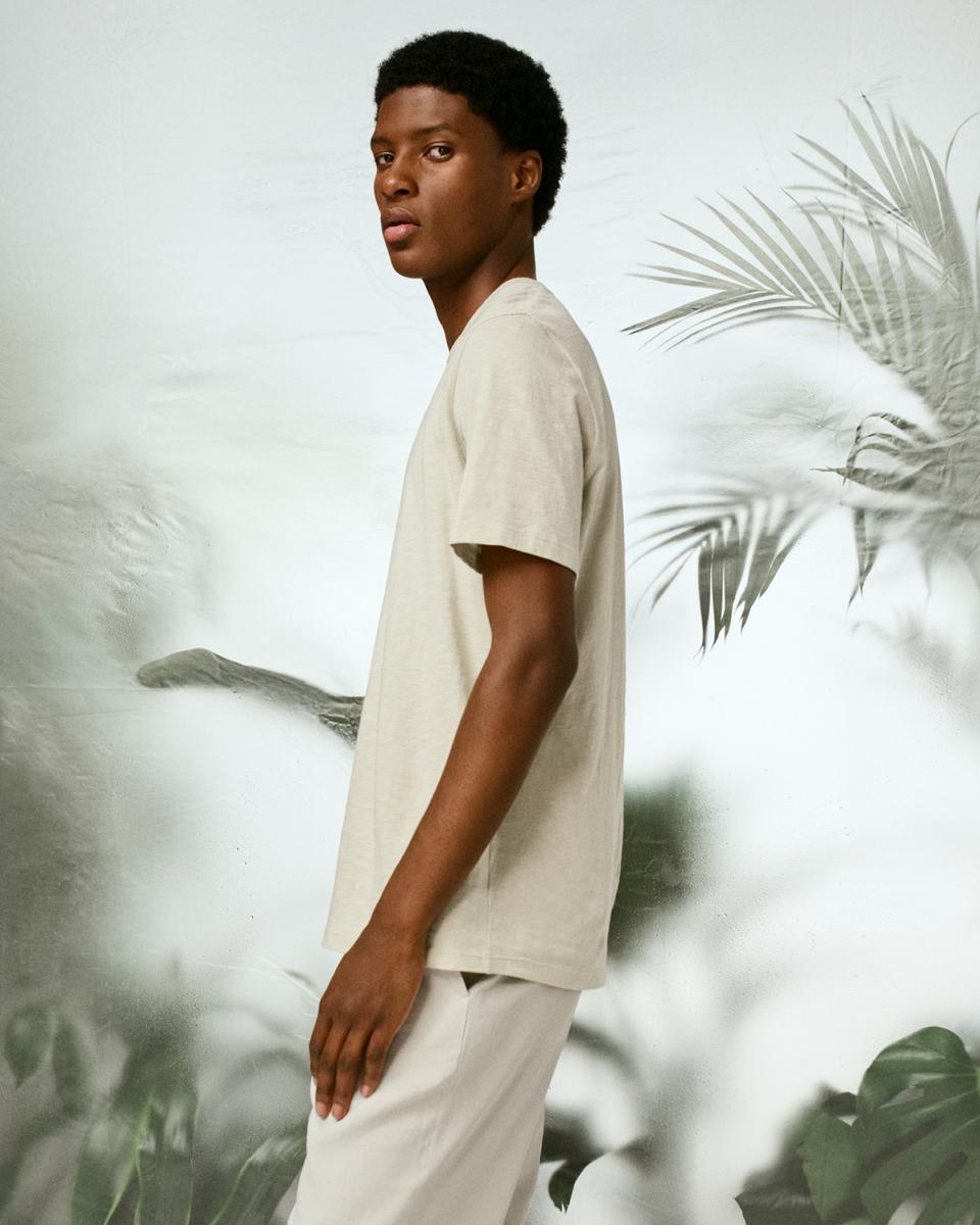 Essential Tee in Cosmos Slub Cotton