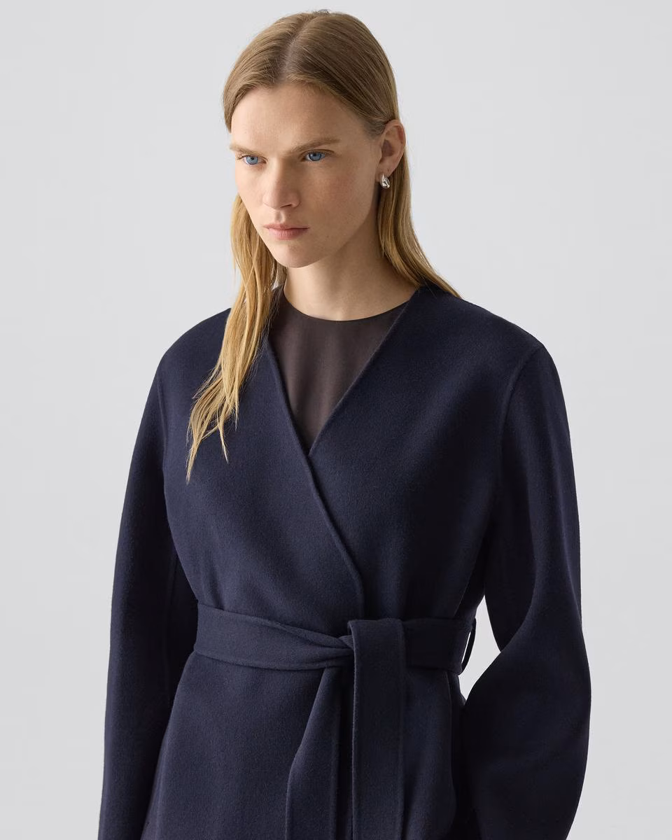 Cardigan Jacket in Double-Face Wool-Cashmere