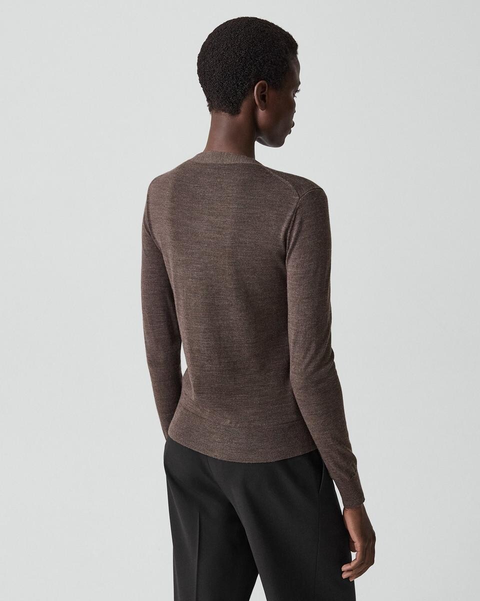 V-Neck Cardigan in Regal Wool