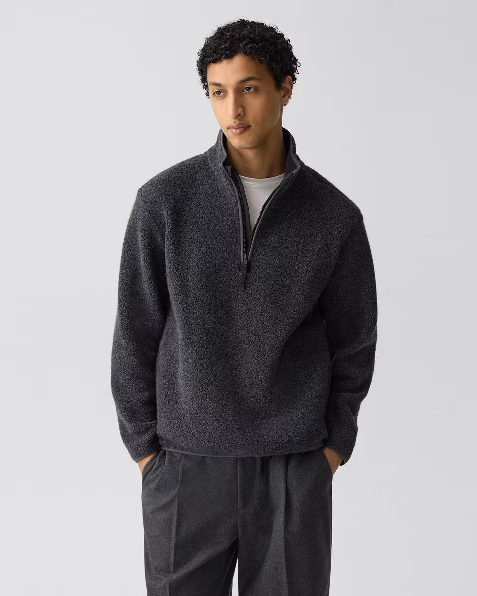 Quarter-Zip Sweatshirt in Dynamic Wool