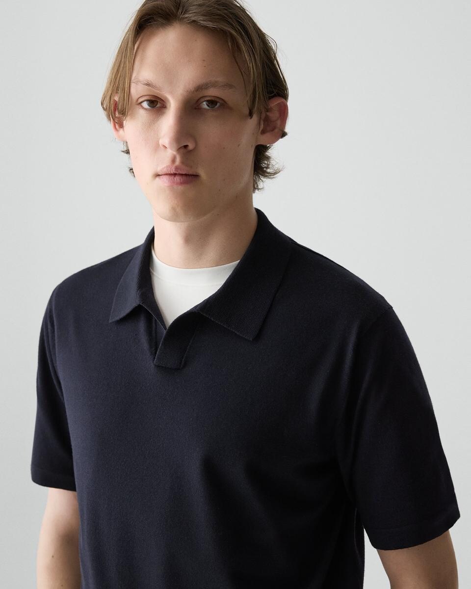 Relaxed Polo Shirt in Regal Wool