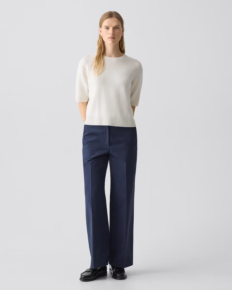 Classic Straight Pant in Brushed Chino