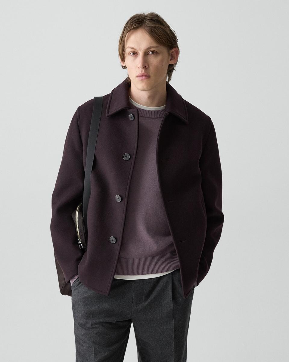 Peacoat in Plush Melton