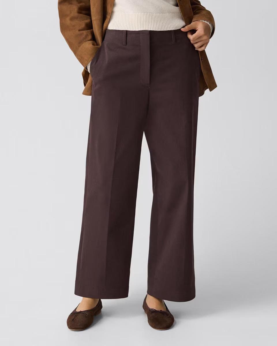 Classic Straight Pant in Brushed Chino