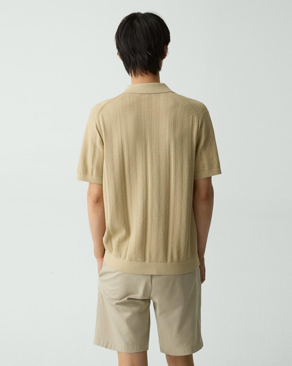 Camp Collar Shirt in Cotton Light Twist