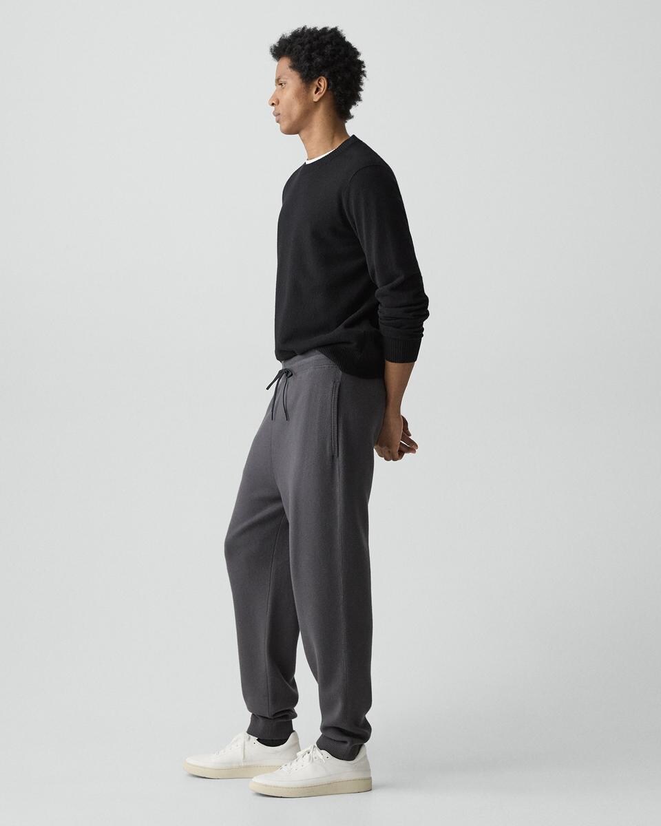 Drawstring Jogger in Wool Bilen