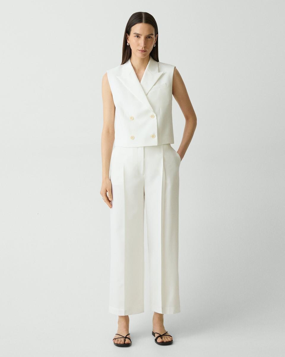 Double-Breasted Vest in City Twill