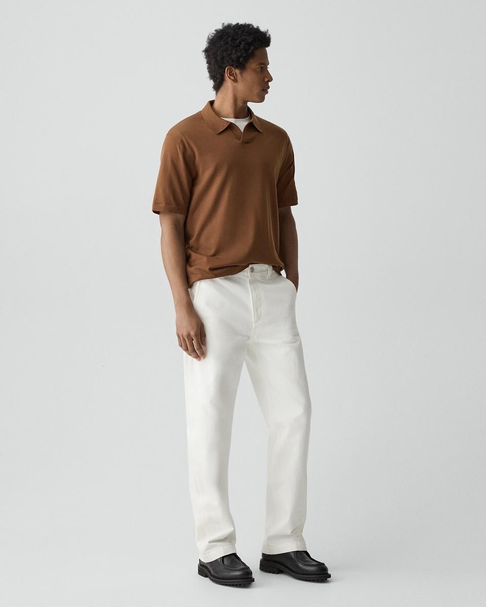 Relaxed Polo Shirt in Regal Wool