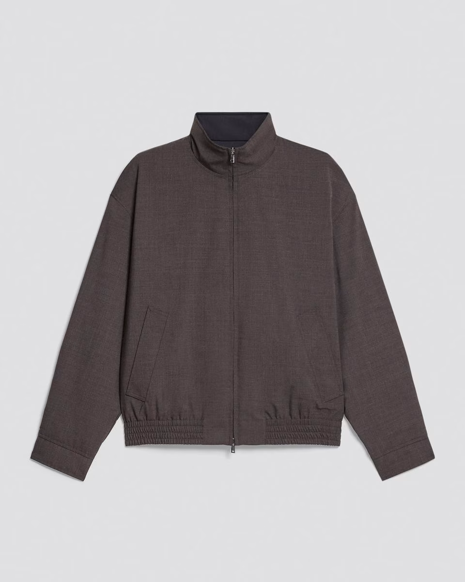 Reversible Jacket in Motion Wool
