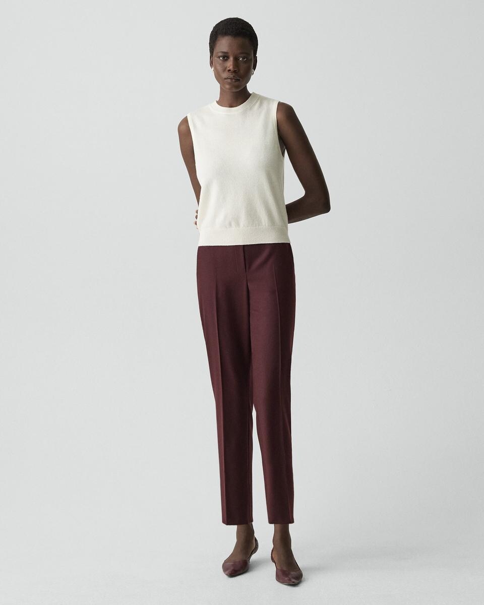 Crewneck Shell Top in Cashmere