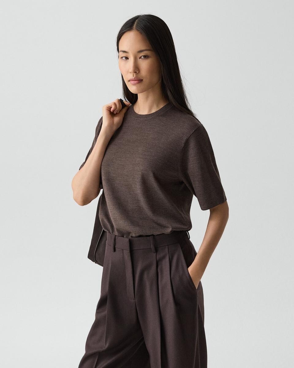 Boyfriend Tee in Regal Wool