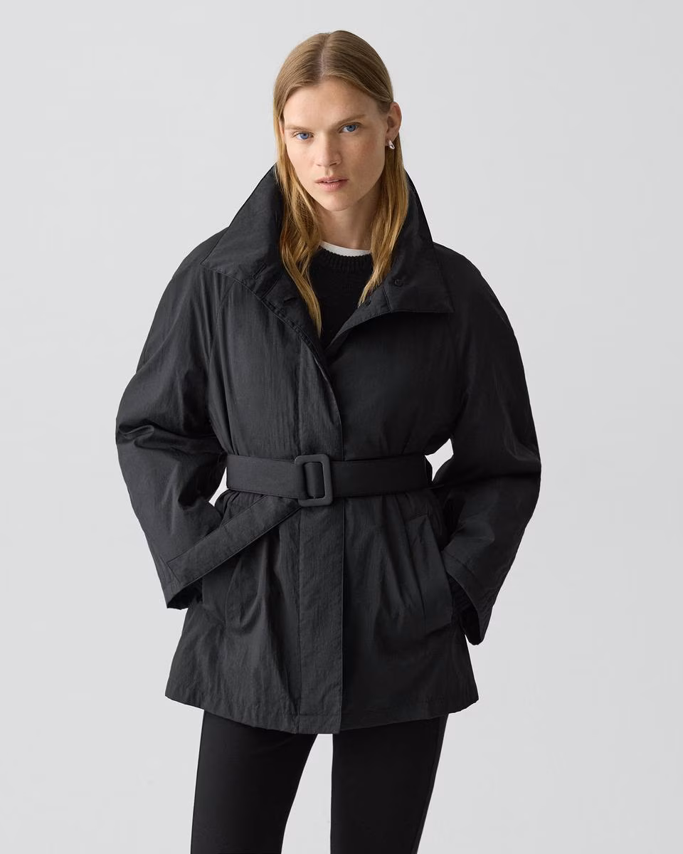 Cropped Parka in Nylon