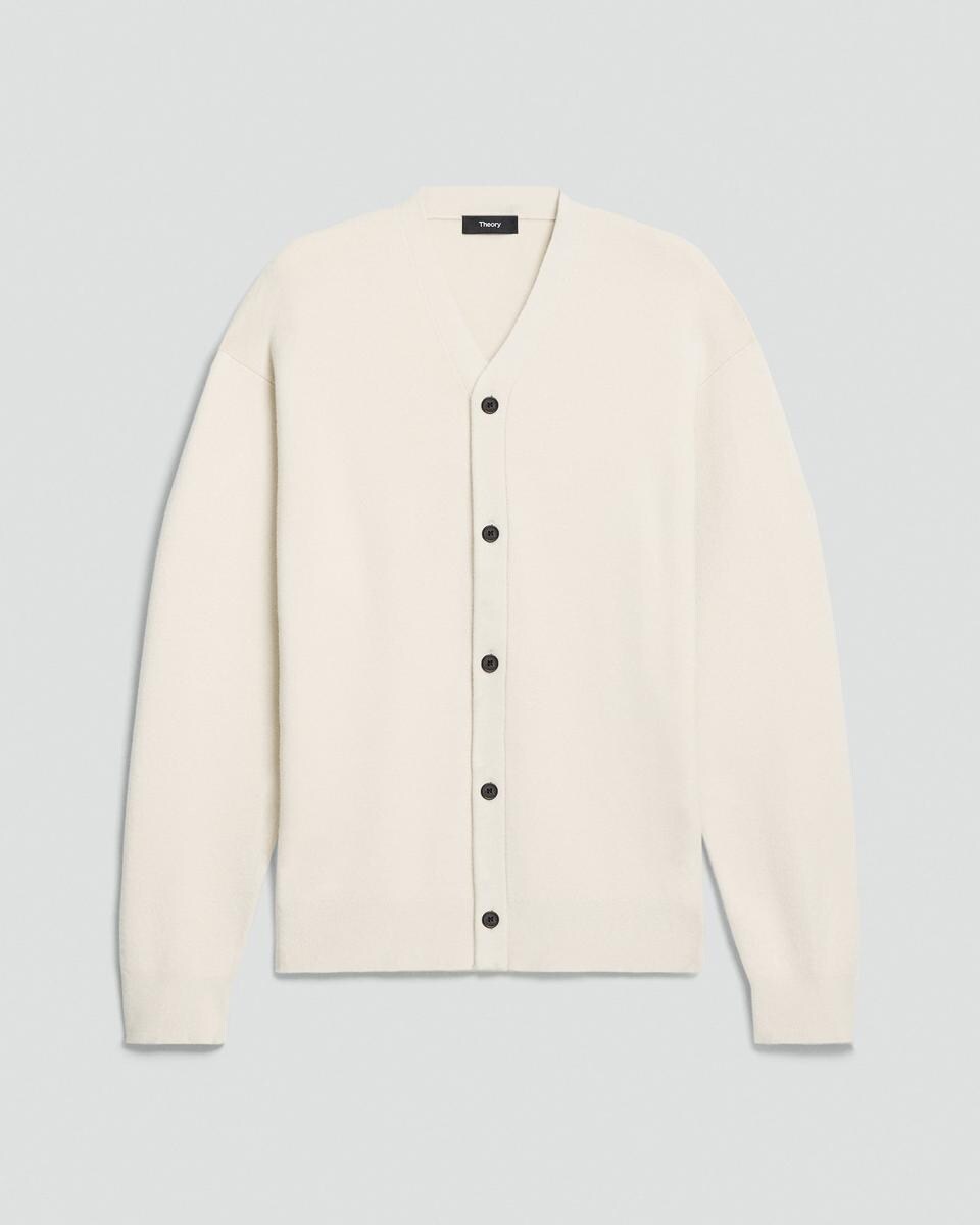 V-Neck Cardigan in Wool Bilen