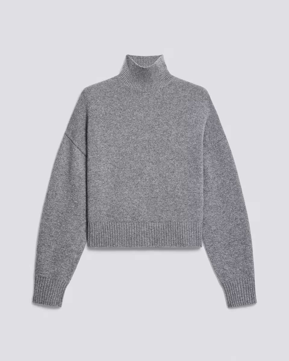 Cropped Turtleneck in Cashmere