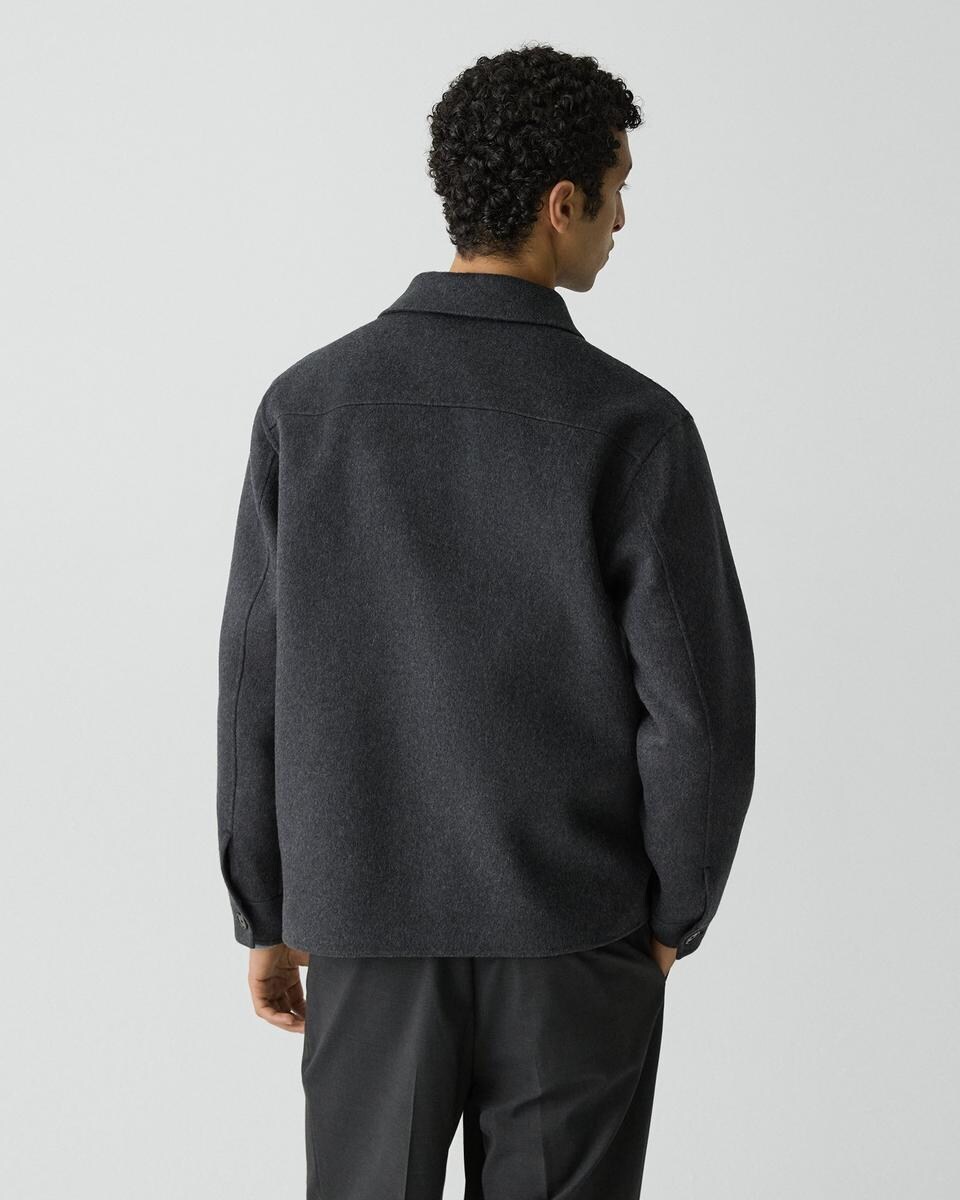Overshirt in Double-Face Wool-Cashmere