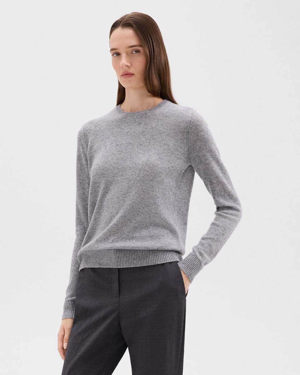 Crewneck Sweater in Feather Cashmere