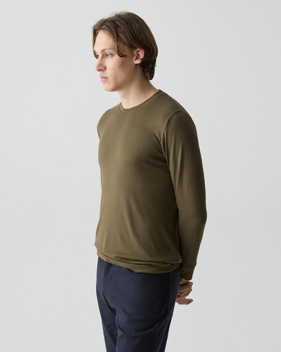 Essential Long-Sleeve Tee in Anemone Modal Jersey