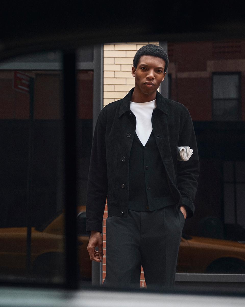 Amos Jacket in Suede