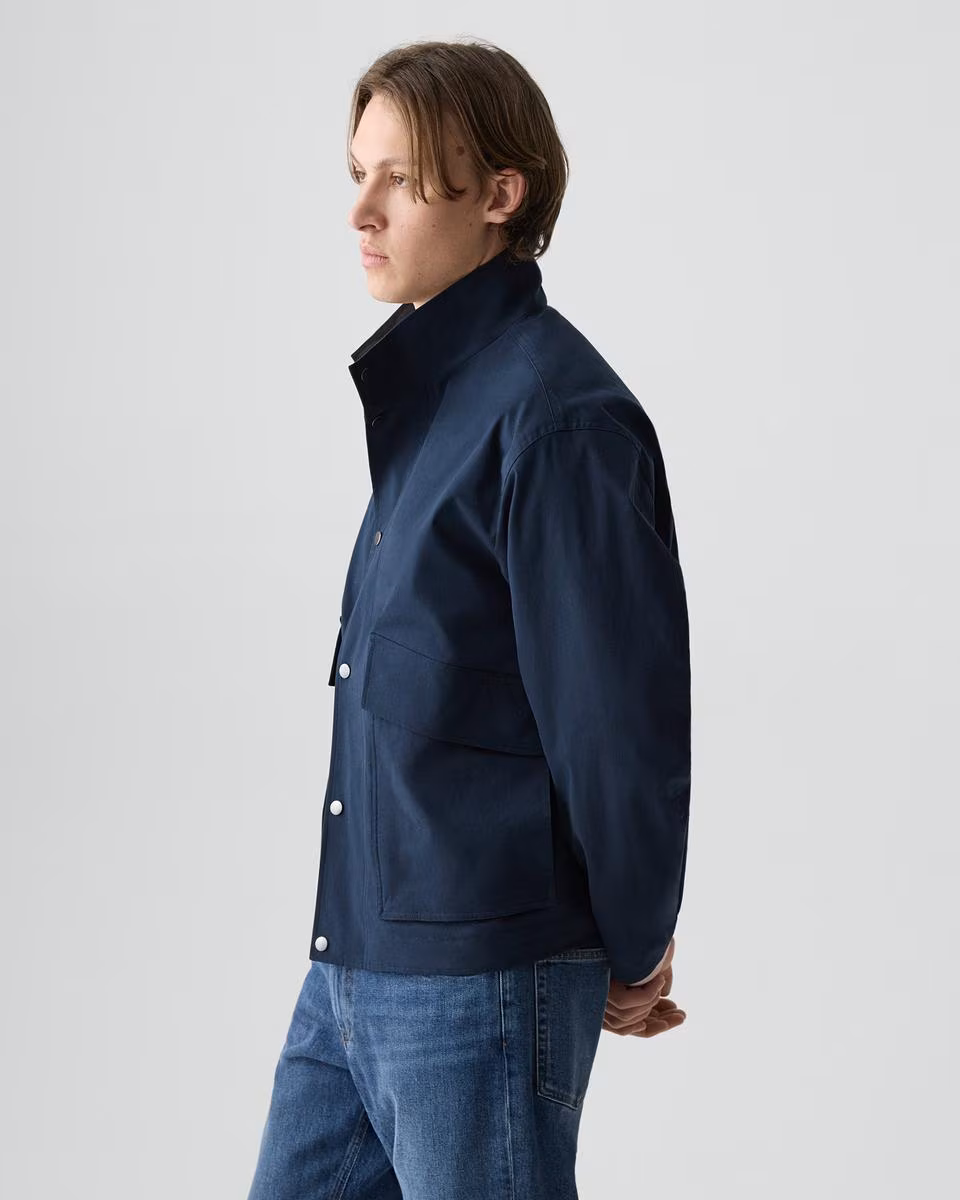 Utility Jacket in Peach Cotton