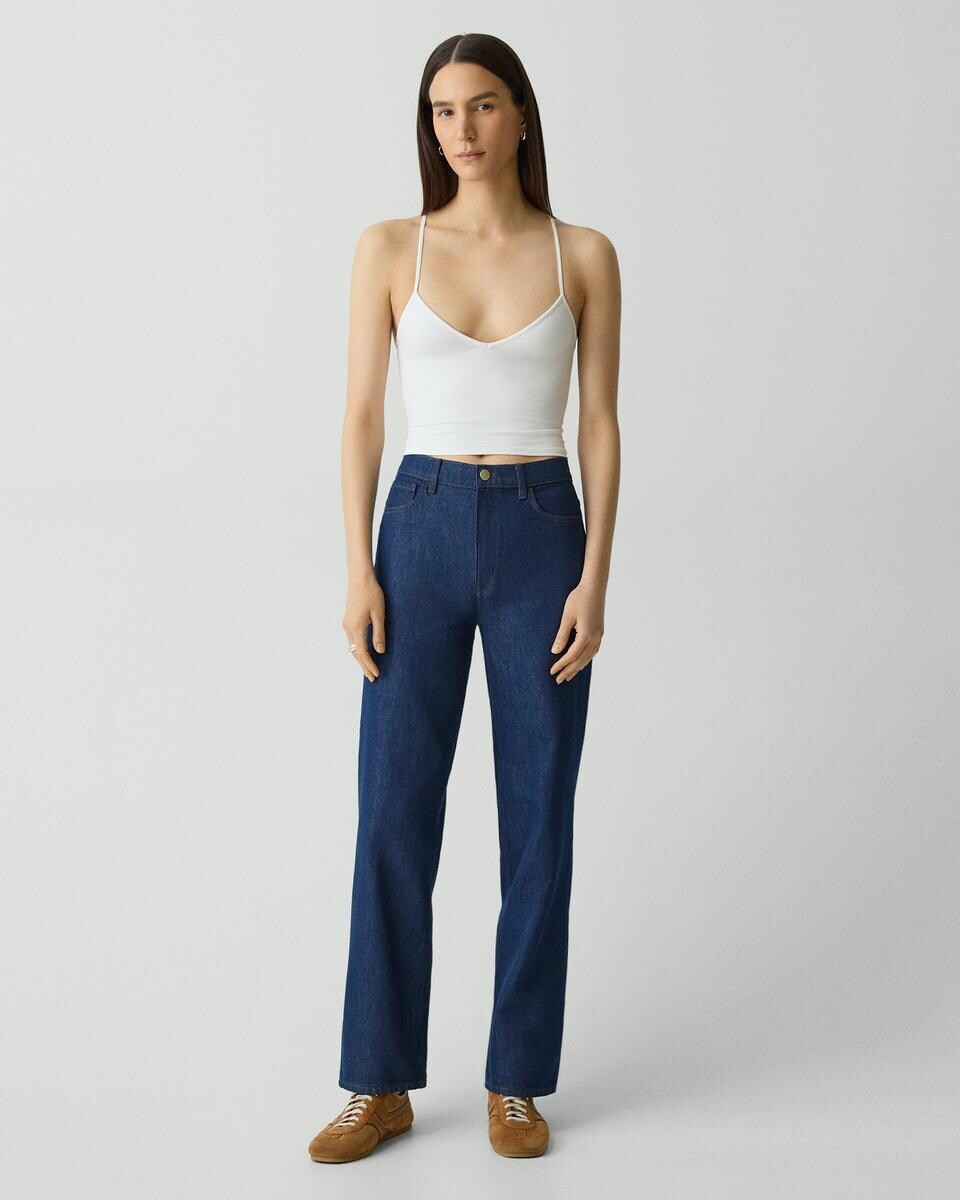 Strappy Tank Top in Stretch Nylon